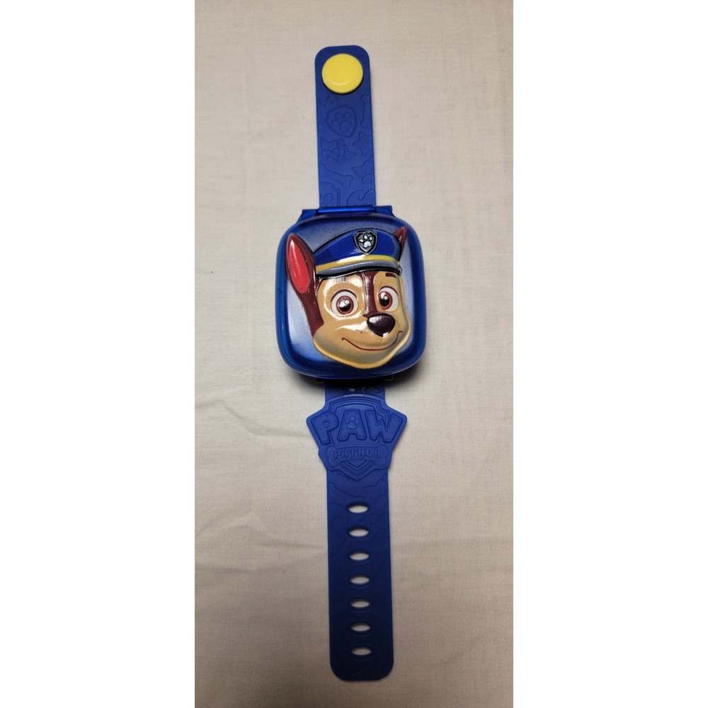 Paw Patrol Chase Watch with rubber blue band and Chase the Dog
